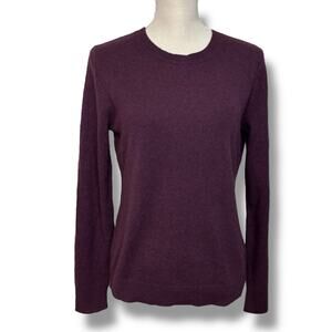 Antonio Melani Purple Cashmere Crewneck Sweater Medium